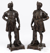 PAIR OF GRAND TOUR BRONZE STAT