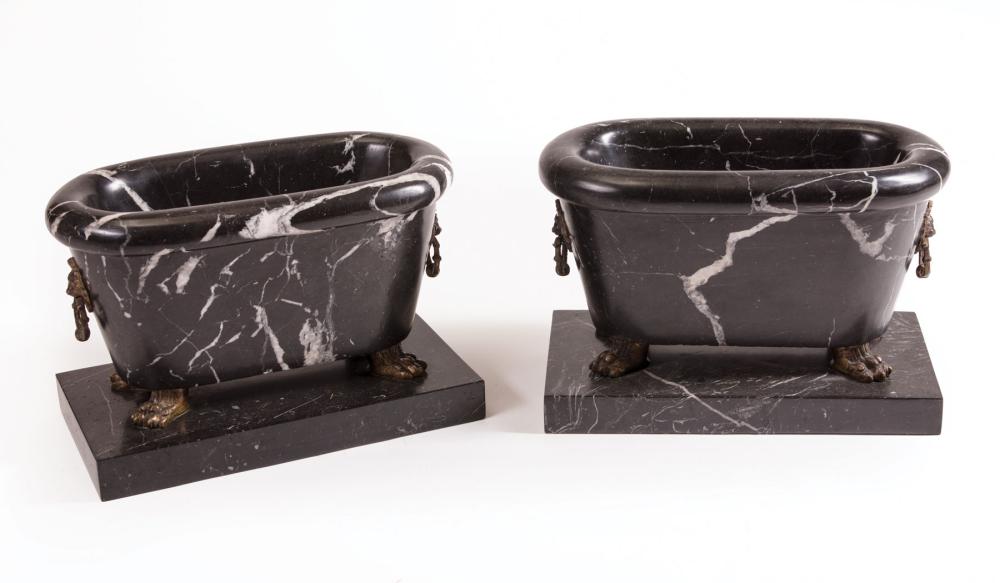 PAIR OF GRAND TOUR BRONZE-MOUNTED