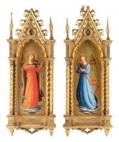 PAIR OF GRAND TOUR-ERA ANGELS