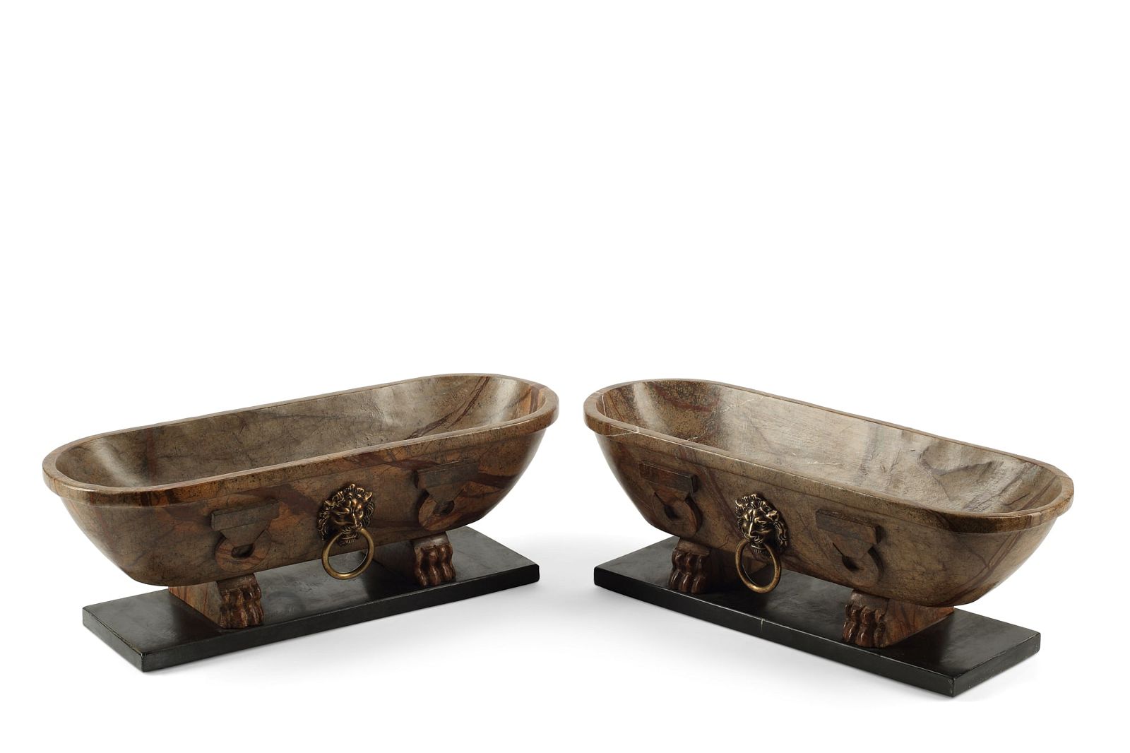 PAIR OF GRAND TOUR STYLE MARBLE