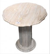 PAIR OF GRANITE END TABLESPair