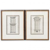 PAIR OF GRECO ROMAN ARCHITECTU
