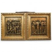PAIR OF GRECO ROMAN RELIEF PLA