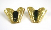 PAIR OF GREEN TOURMALINE CONNI