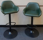 PAIR OF GREEN VINYL PNEUMATIC
