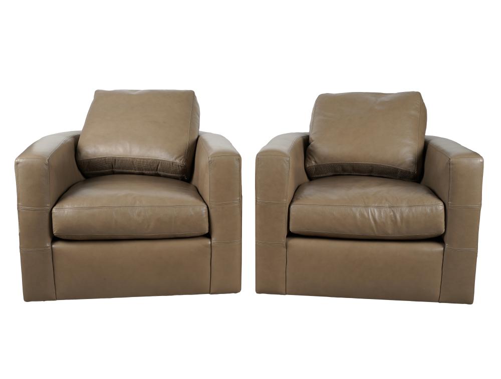 PAIR OF GREY LEATHER