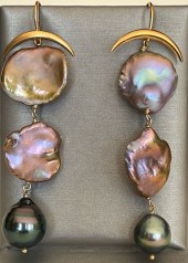 PAIR OF GREY SOUTH SEA TAHITIA