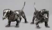 PAIR OF GUCCI SILVERPLATED MOD