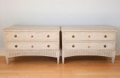 PAIR OF GUSTAVIAN SWEDISH LIME