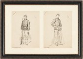 PAIR OF H.A. OGDEN INK DRAWING