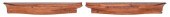 PAIR OF HALF HULL MODELS 19TH