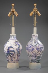 PAIR OF HALIM GUIDO-STYLE GLAZ