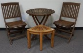PAIR OF HAMPTON BAY TEAK FOLDI