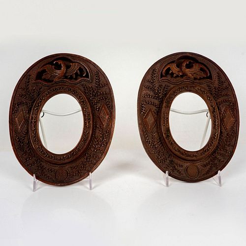 PAIR OF HAND CARVED WOODEN