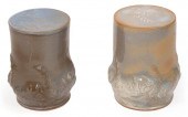 PAIR OF HAND-CRAFTED POTTERY S