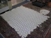 Pair of Hand Crocheted Bedspre