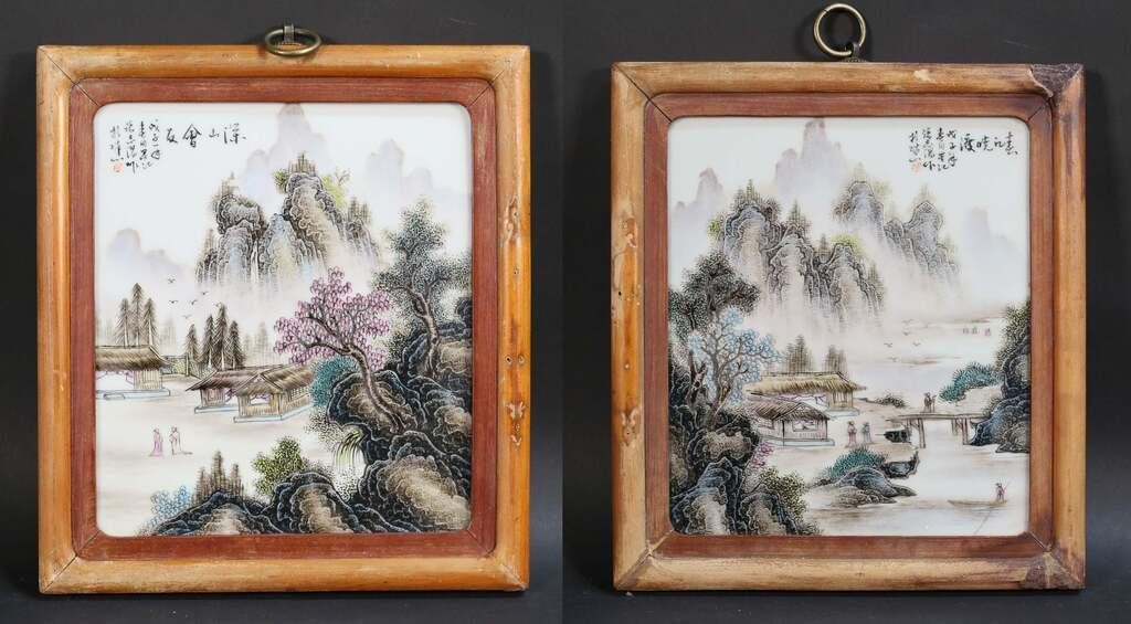 PAIR OF HAND PAINTED CHINESE
