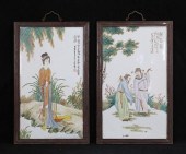 PAIR OF HAND PAINTED CHINESE P
