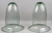 PAIR OF HANDBLOWN GLASS HURRIC