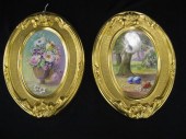 Pair of Handpainted Porcelain