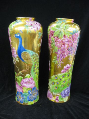 Pair of Handpainted Porcelain