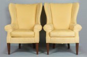PAIR OF HARDEN SUEDE UPHOLSTER