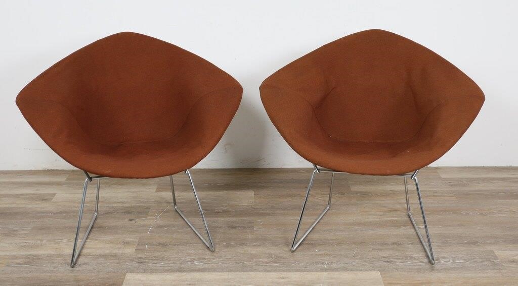 PAIR OF HARRY BERTOIA DIAMOND