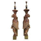 PAIR OF HART ASSOCIATES CARVED