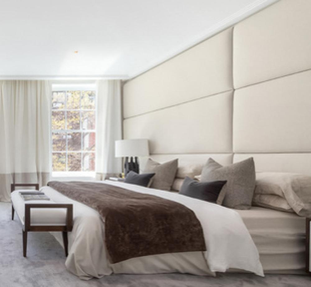 PAIR OF HEADBOARDS/WALL