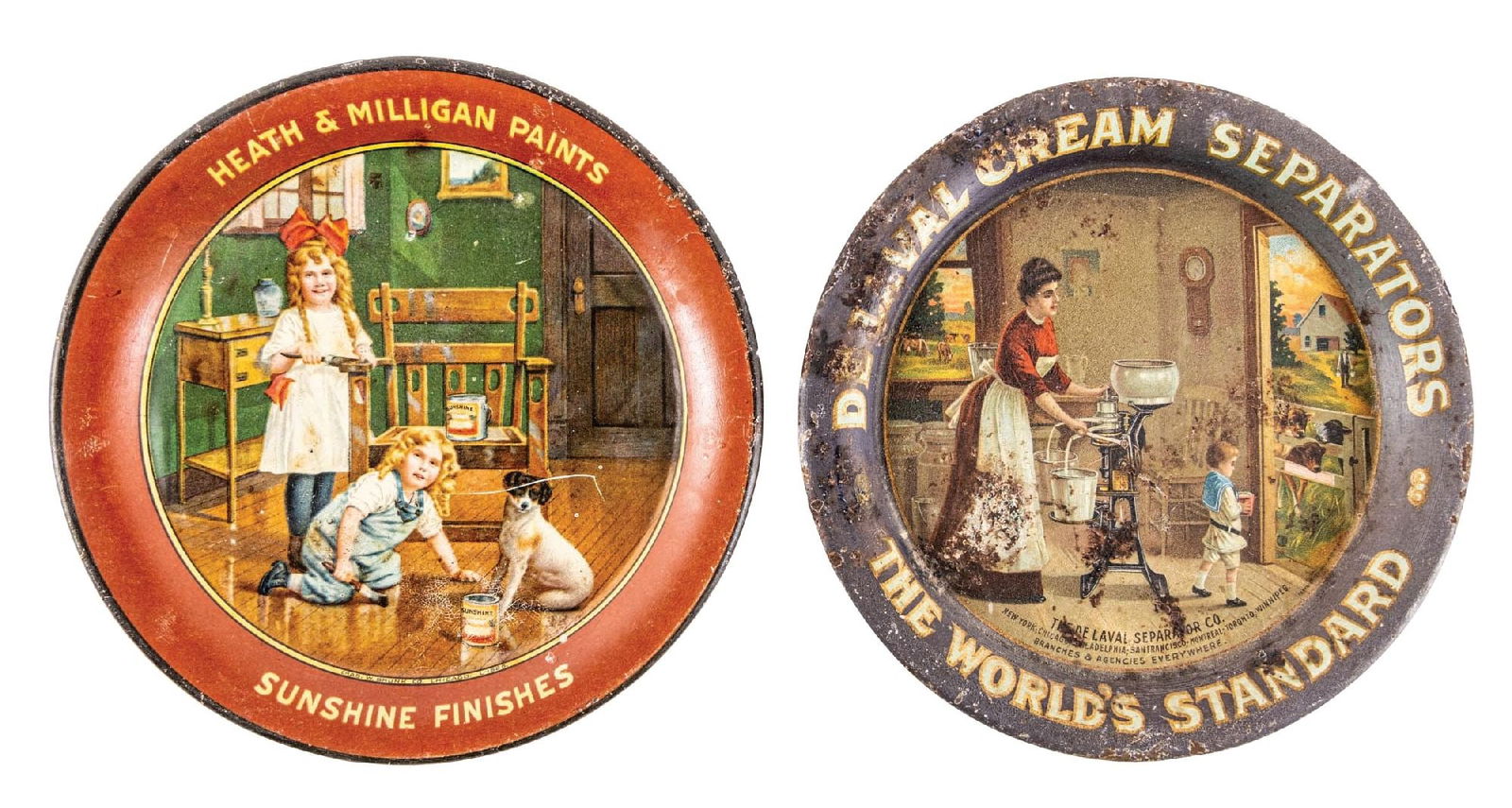 PAIR OF HEALTH & MILLIGAN PAINTS