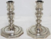 PAIR OF HEAVY STERLING SILVER