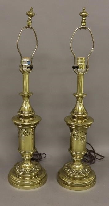 Pair of heavy Stiffel brass