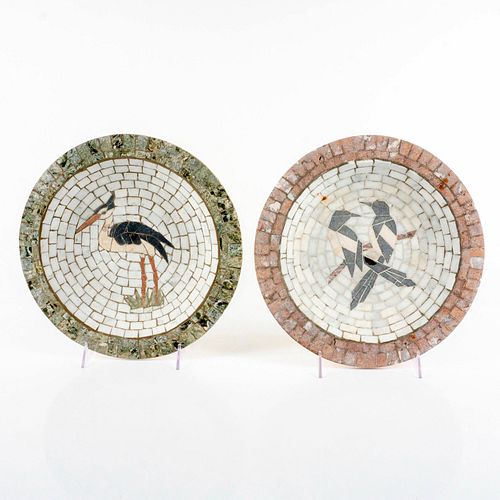 PAIR OF HEIDE MOSAIC DENMARK