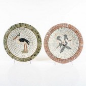 PAIR OF HEIDE MOSAIC DENMARK D