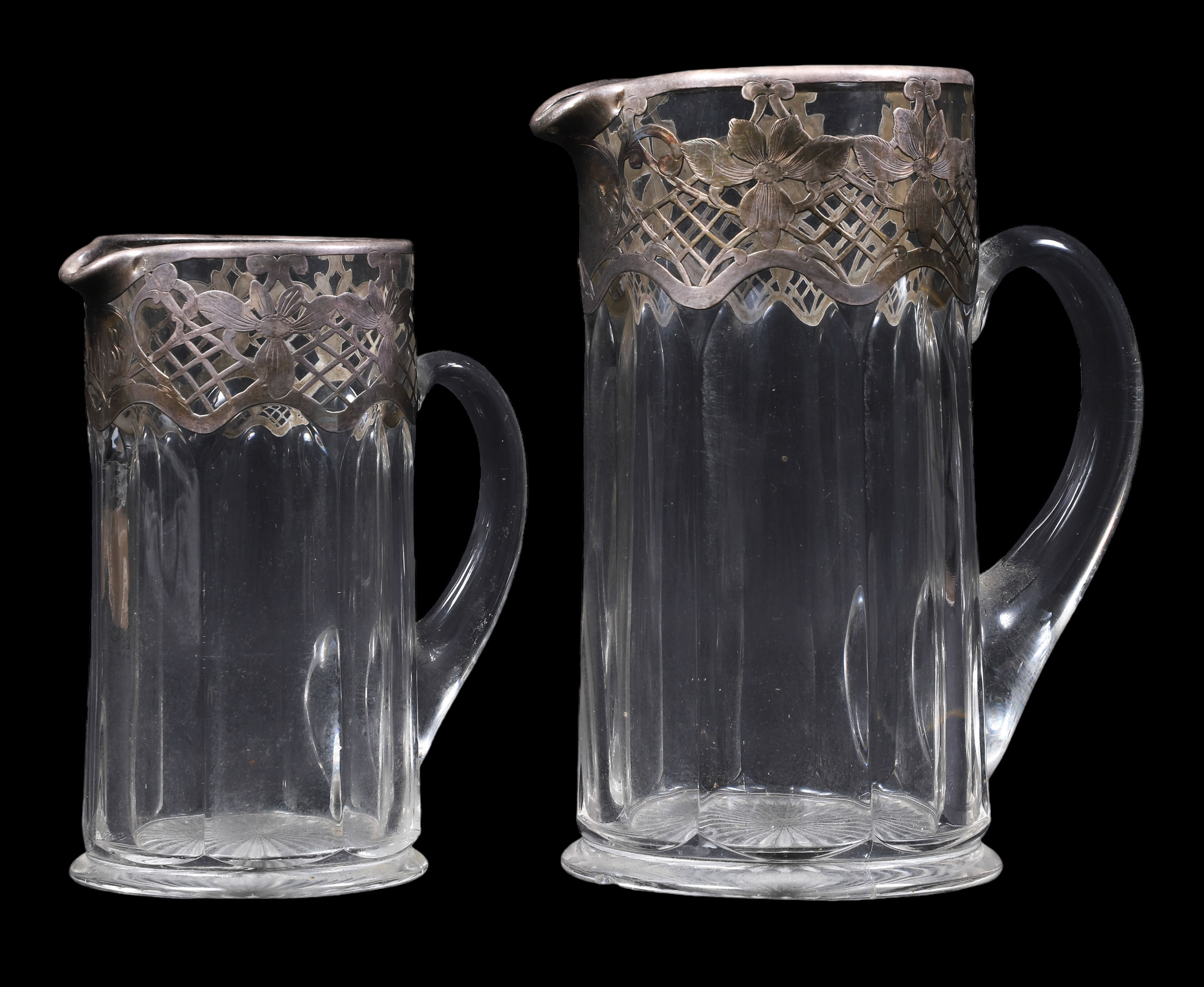 Pair of  Heisey sterling silver
