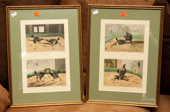 Pair of Henry Alken framed cock