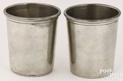 PAIR OF HENRY HOMAN PEWTER