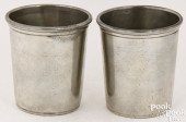 PAIR OF HENRY HOMAN PEWTER BEA