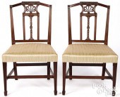 PAIR OF HEPPLEWHITE CARVED MAH