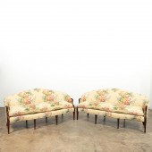 PAIR OF HEPPLEWHITE FLORAL UPH
