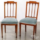 PAIR OF HEPPLEWHITE INLAID MAH