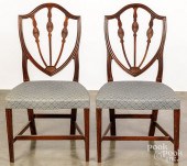 PAIR OF HEPPLEWHITE SHIELD BAC