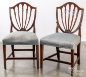 PAIR OF HEPPLEWHITE SHIELDBACK