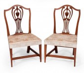 PAIR OF HEPPLEWHITE SIDE CHAIR