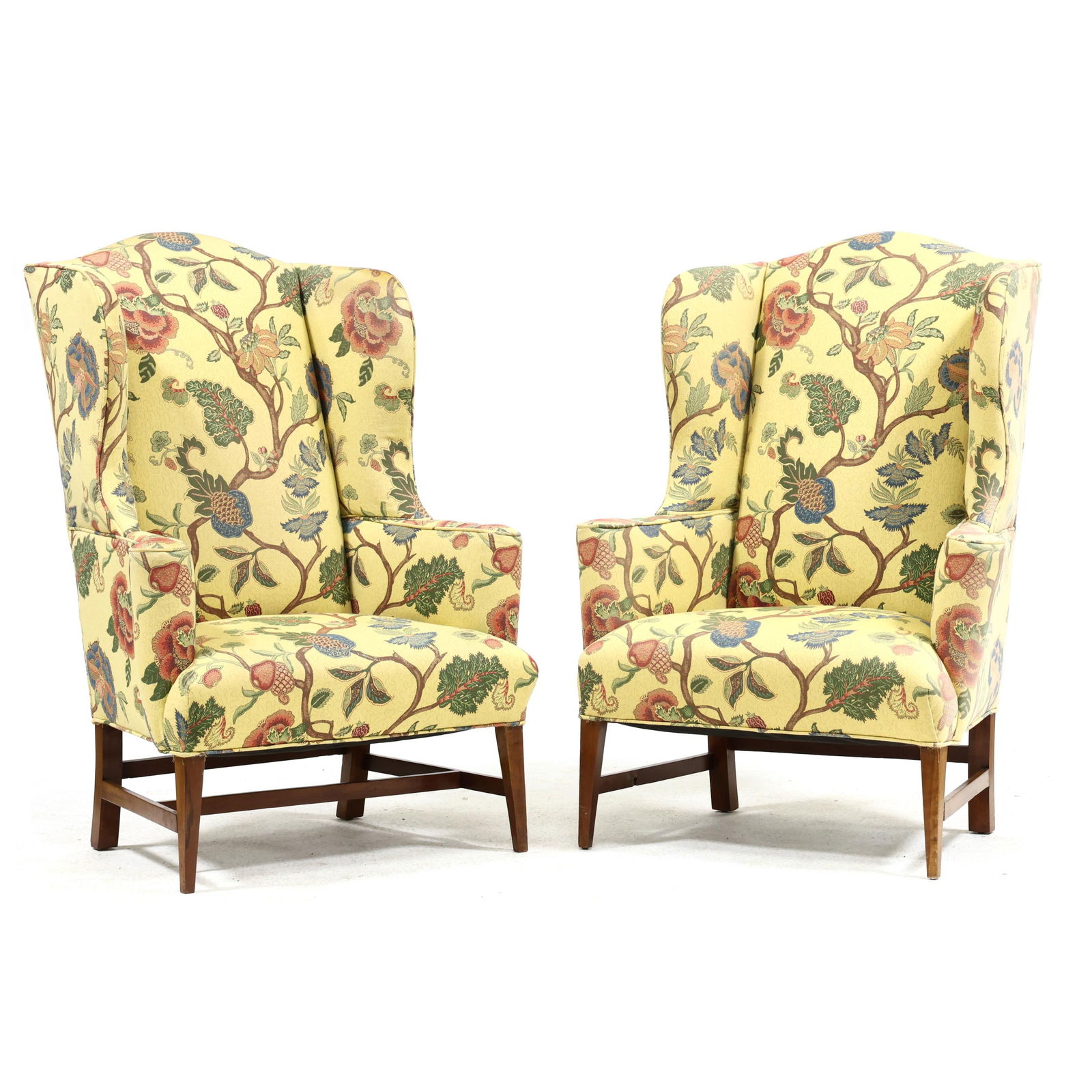 PAIR OF HEPPLEWHITE UPHOLSTERED