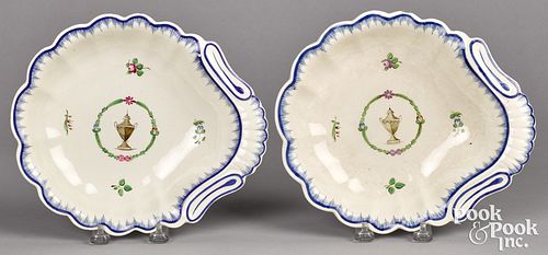 PAIR OF HERCULANEUM CREAMWARE