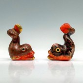 PAIR OF HEREND MINI PORCELAIN