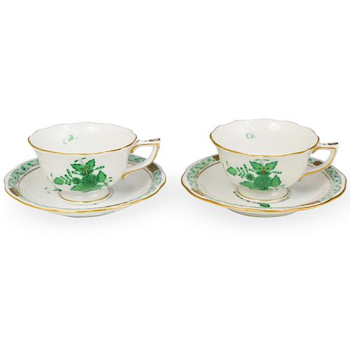 PAIR OF HEREND PORCELAIN