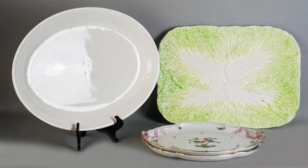 PAIR OF HEREND SHAPED OVAL