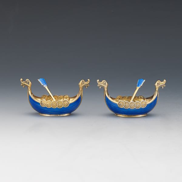 PAIR OF H.G. & S NORWAY GOLD WASHED